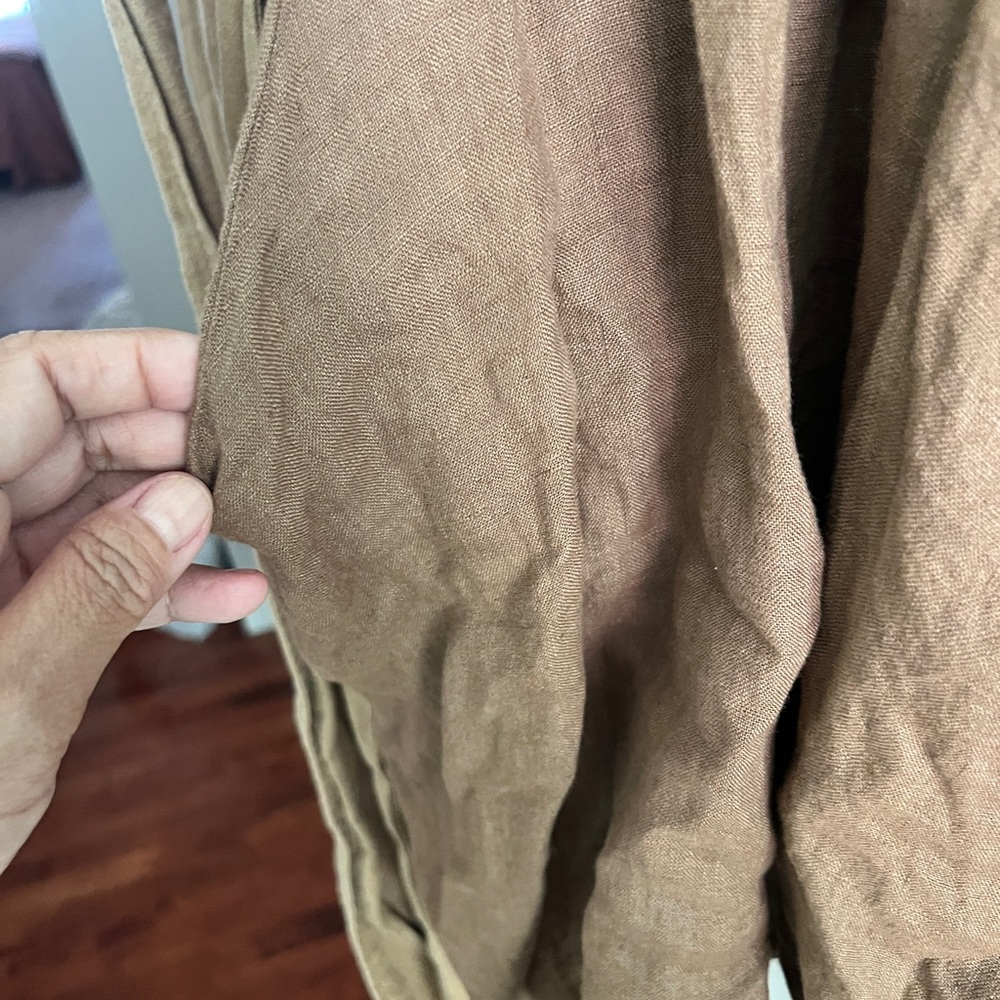 Calvin Klein Tan Jumpsuit and Brown Linen Dress Bundle - Picture 8 of 16
